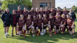 MRUFC squad in front of the scoreboard at Acklam Park